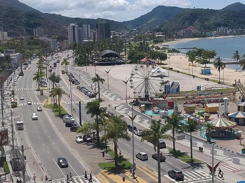 Апартаменты Apartamento Avenida Da Praia Centro Карагуататуба Номер фото